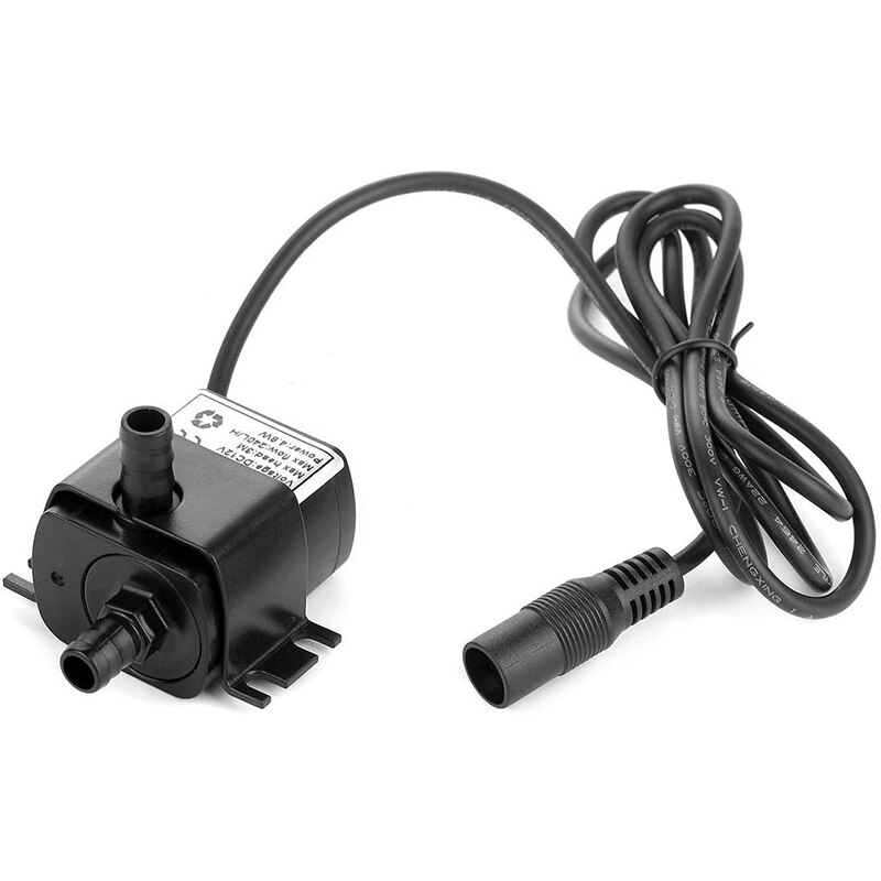12 volt liten mini nedsenkbar vannpumpe til gjør-det-selv sumpkjøler pc cpu vannkjøling fontene vannfall 63 gph: misligholde tittel