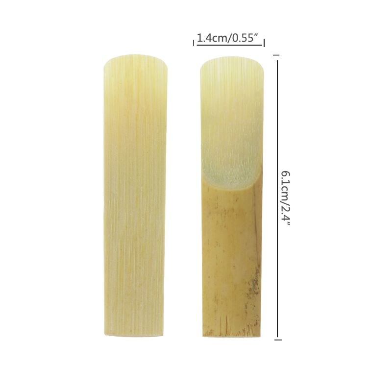 10pcs Bb Soprano Saxophone Reed Strength 2.5 Bamboo Sax Woodwind Instrument Part