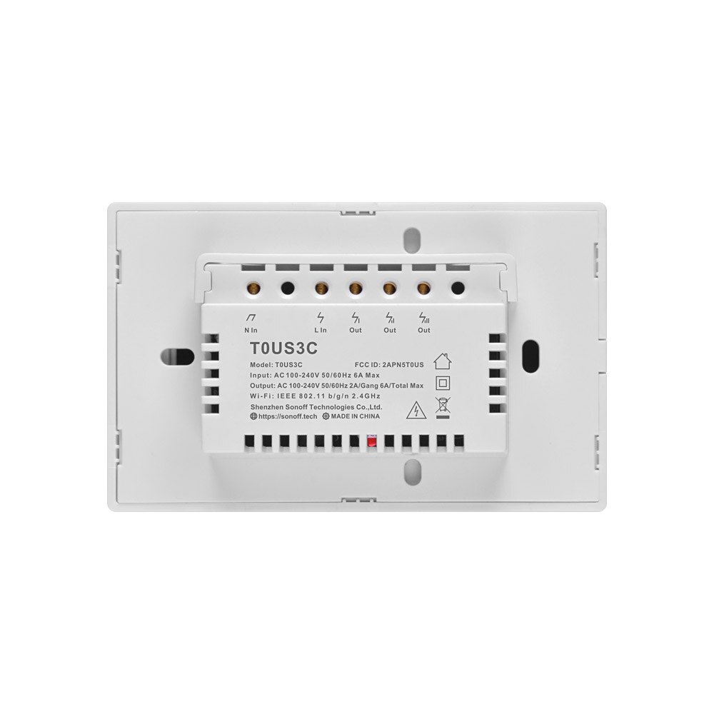Sonoff-interruptor inteligente TX T0 T2 T3 US, 1, 2, 3 Entradas, Wifi, inalámbrico, de pared, con temporizador, funciona con la aplicación eWelink, Alexa