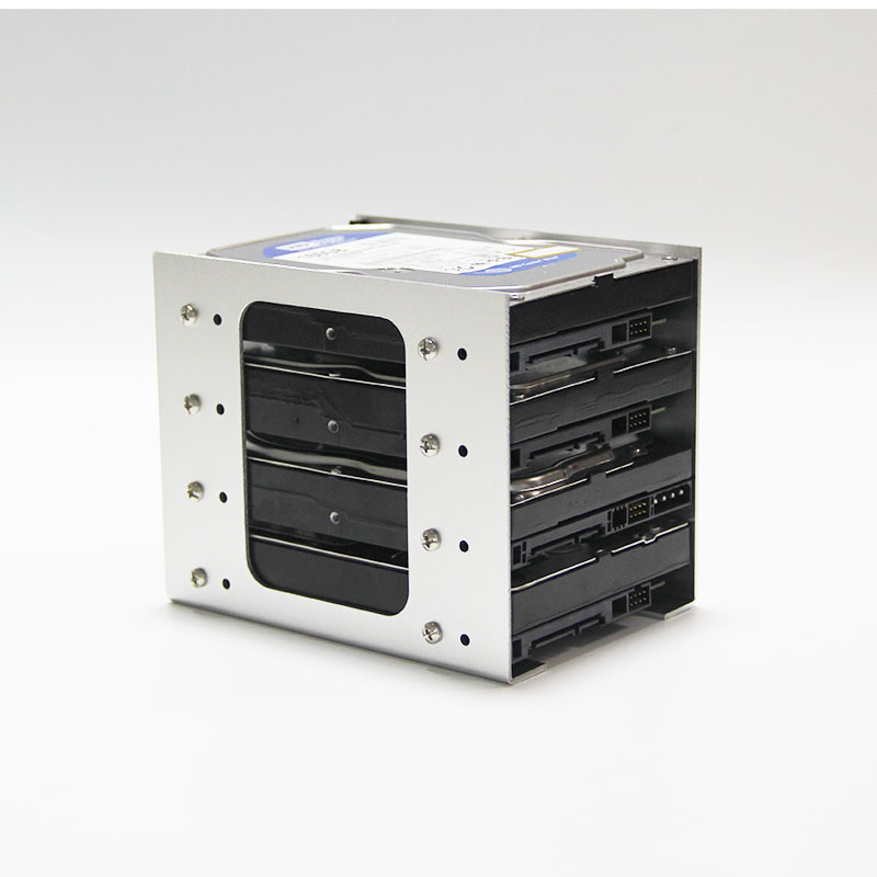 Aluminium 3,5 HDD Festplattenhalterung DIY Festplattenbox Festplatten-Erweiterungsgestell Chassis-Zubehör