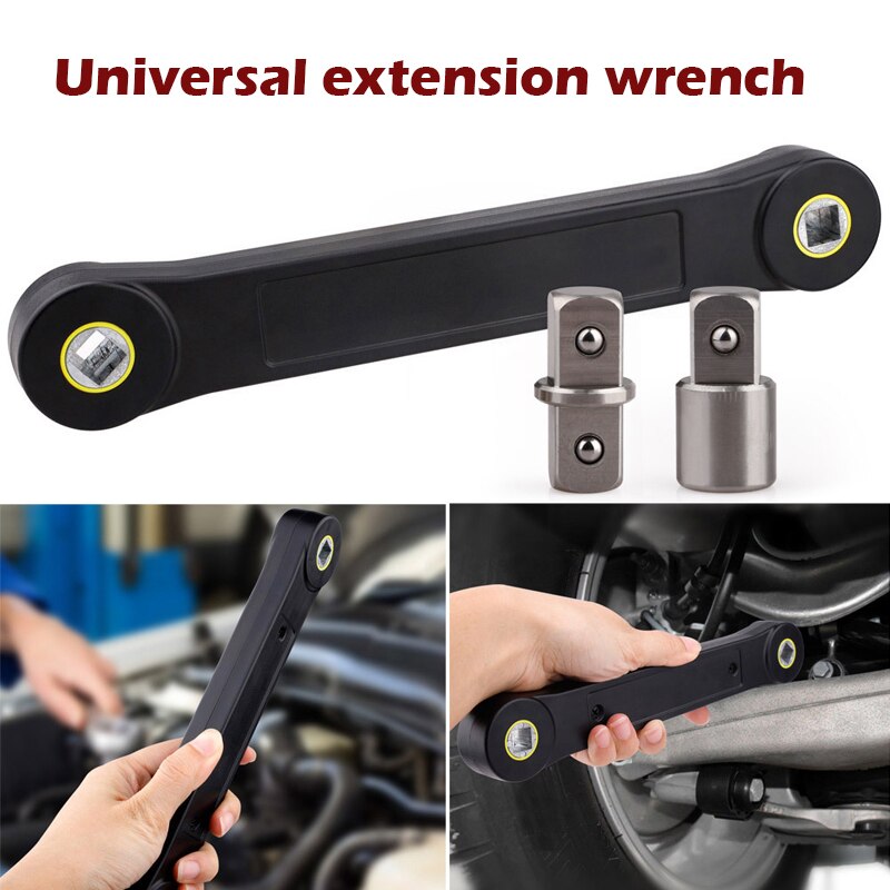 Universal Extension Wrench 3/8'' Wrench Adaptor Extension Handle Home Car Repair Tool Hand Tool