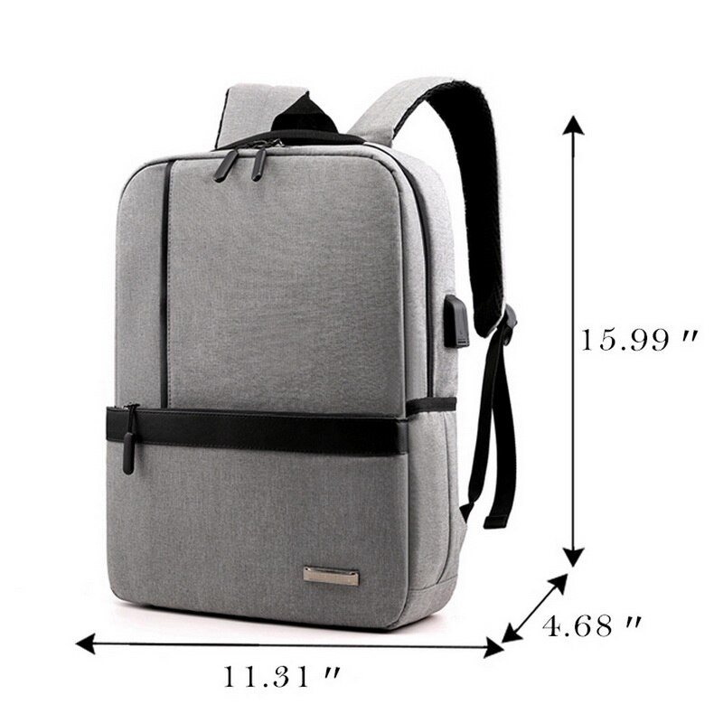 Mode Mannen Rugzak Slanke Laptop Rugzak Kantoor Bagpack Mannen Zakelijke Tas Unisex Ultralight Rugzak Dunne Rugzak