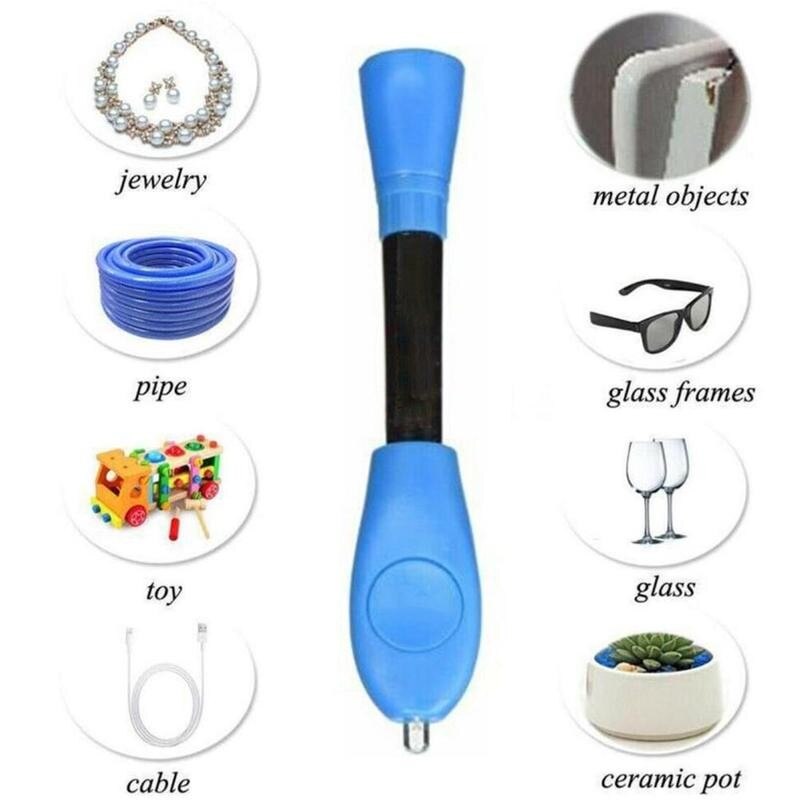 3 Second Quick Fix Liquid Glue Pen UV Light Repair Tool Super Powered Liquid Plastic Welding Compound Office Supplies