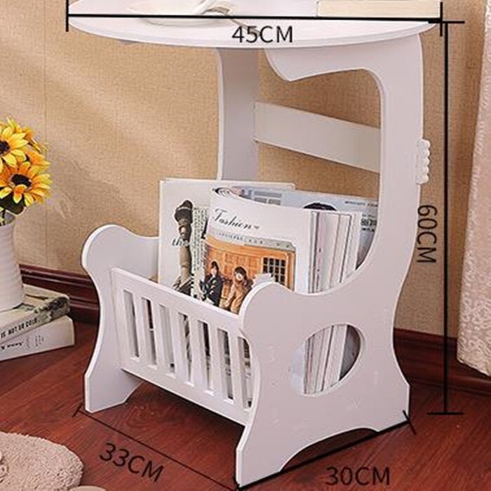 Kleine Mini Runde Kaffee Tee Tisch Moderne Holz Kunststoff Magazin Lagerung Regal Tisch Heimat Wohnzimmer Schlafzimmer Nachttisch: L