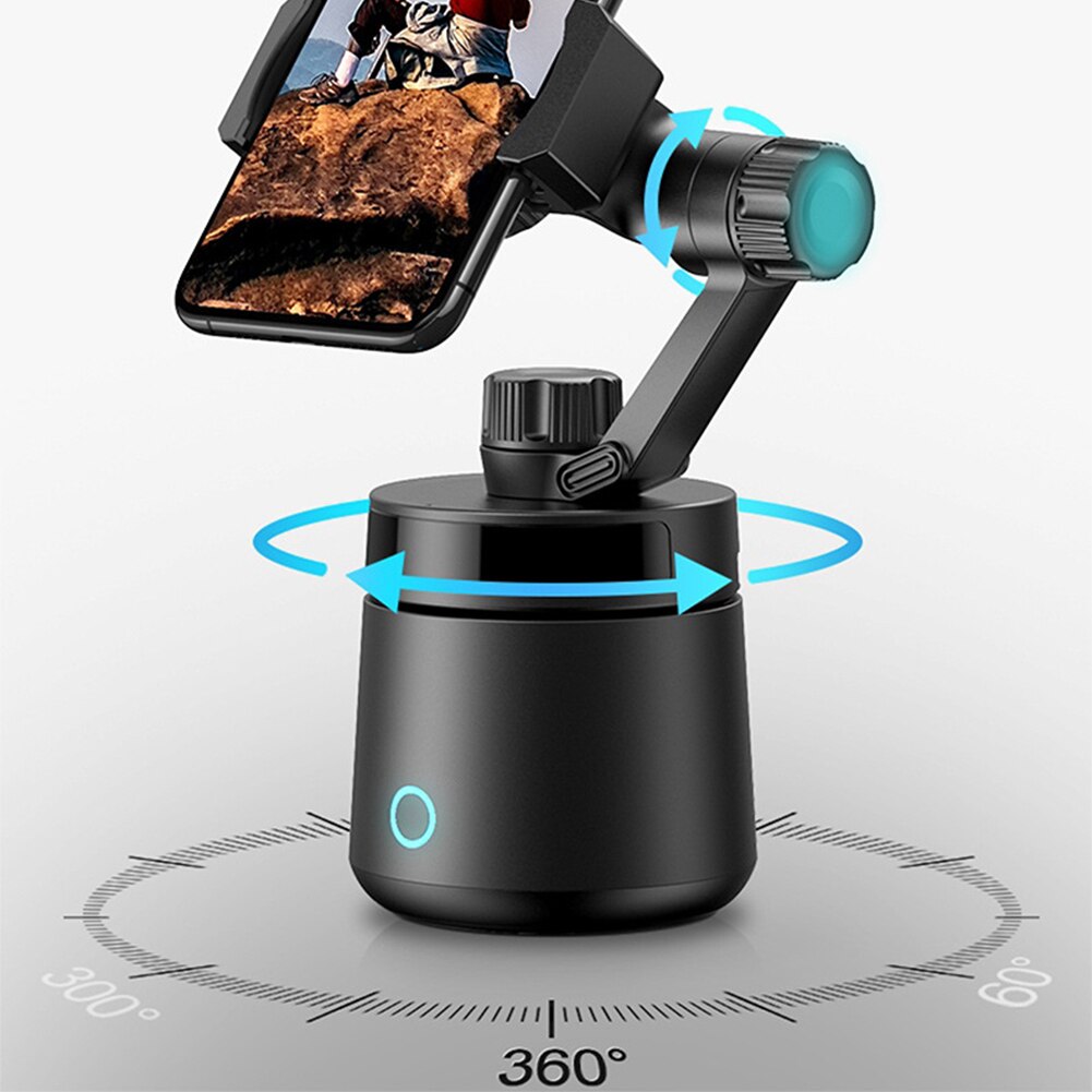 360 Degree Rotate Vlog Shooting Desktop Smartphone Mount Holder Object Tracking Multifunction Smart Selfie Stick Portable