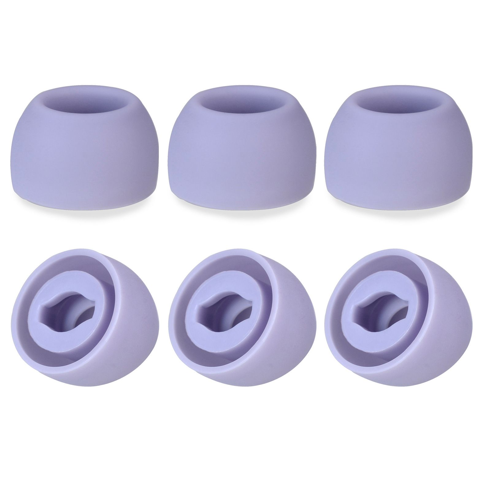 6 stk silikone ørepropper til samsung galaxy buds pro ørepropper ægte trådløse ørepropper ørepropper ørepropper øretelefon etui ørehætte tilbehør: Lilla