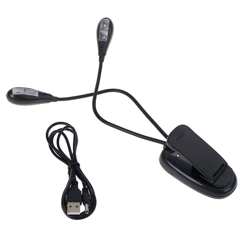 ZLinKJ Adjustable Goosenecks Clip On LED Lamp For Music Stand And Book Reading Light