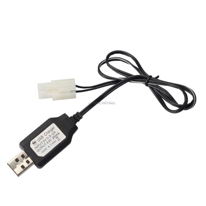 Ladekabel Batterie USB Ladegerät Ni-Cd Ni-Mh Batterien Pack KET-2P Stecker Adapter 9,6 V 250mA Ausgang Spielzeug Auto