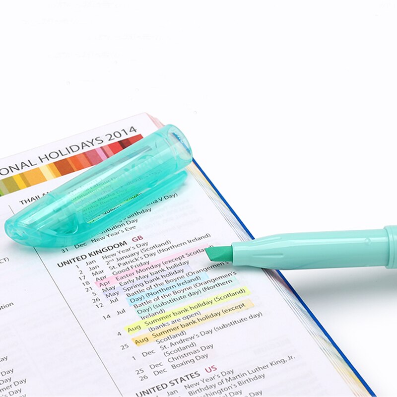 Pilot faixion raderbar highlighter sw-fl markör friction rub student fokusering ljus färg highlighter 3/6 färg set