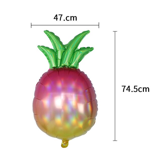 Ballon en feuille d'aluminium, Fruit, pastèque, ananas, Cactus, flamand rose, pour fête d'anniversaire, mariage, , Festival, jouet décoratif