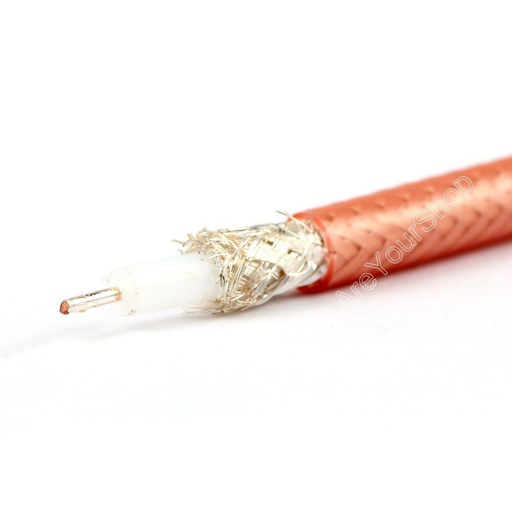 Areyourshop venta 500cm RG142 RF conector de cable coaxial 50ohm M17/60 RG-142 coaxial flexible 16ft macho