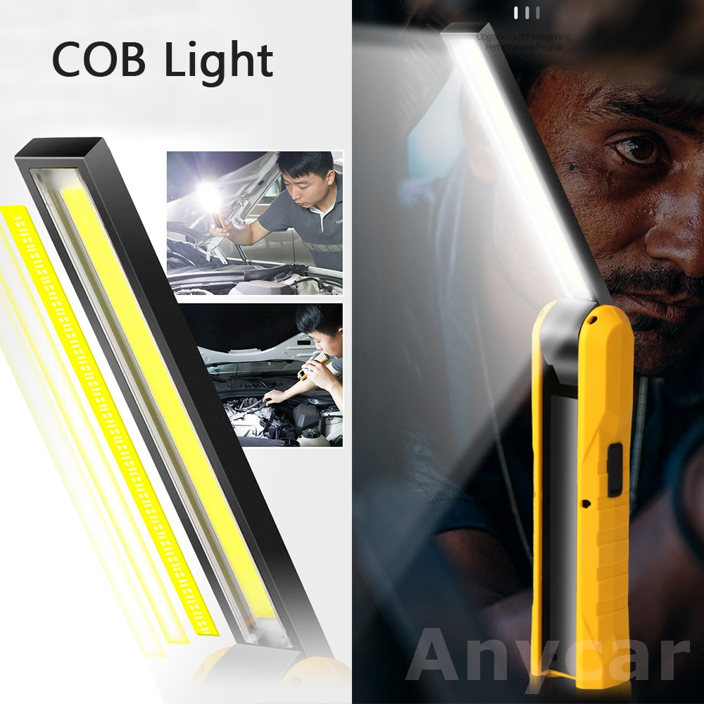 Led Work Light Portable COB Worklight Lamp Work Lamp Werklamp Flashlight XPE Working Light Searchlight USB Rechargeable 10W