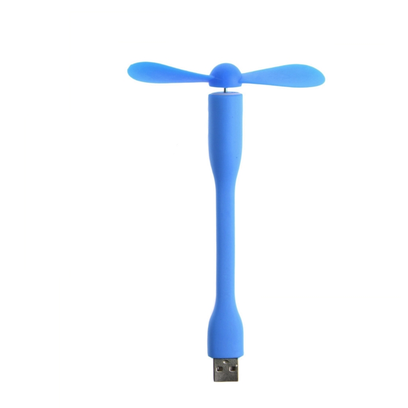 USB-Lüfter elektronische Geräte Ventil ador LED USB Mini Ventil ador tragbare flexible Kühler für Laptop Smartphone: Blau