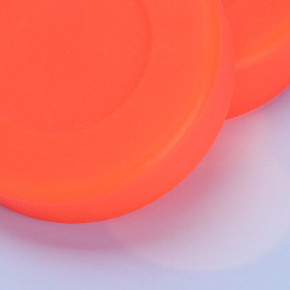 10 Stck Einstellbare Härte Gummi Eis Eishockey Pucks matt Eishockey Bälle Sport Liefert für Rolle Straße Eishockey(Orange)