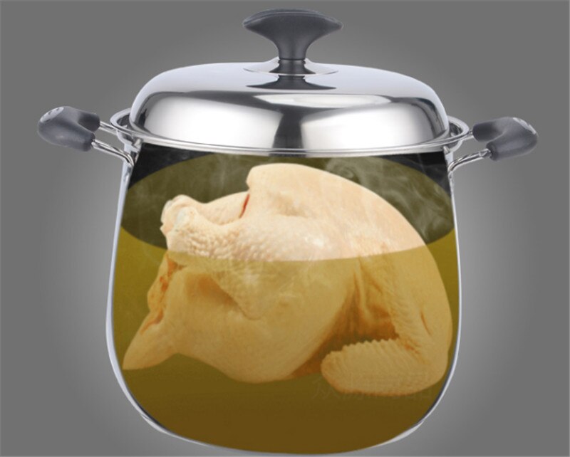 Suppe pot rustfri stål pot fortykket dobbelt bund pot non stick pot suppe pot instant tripe pot dyb gryderet universal komfur