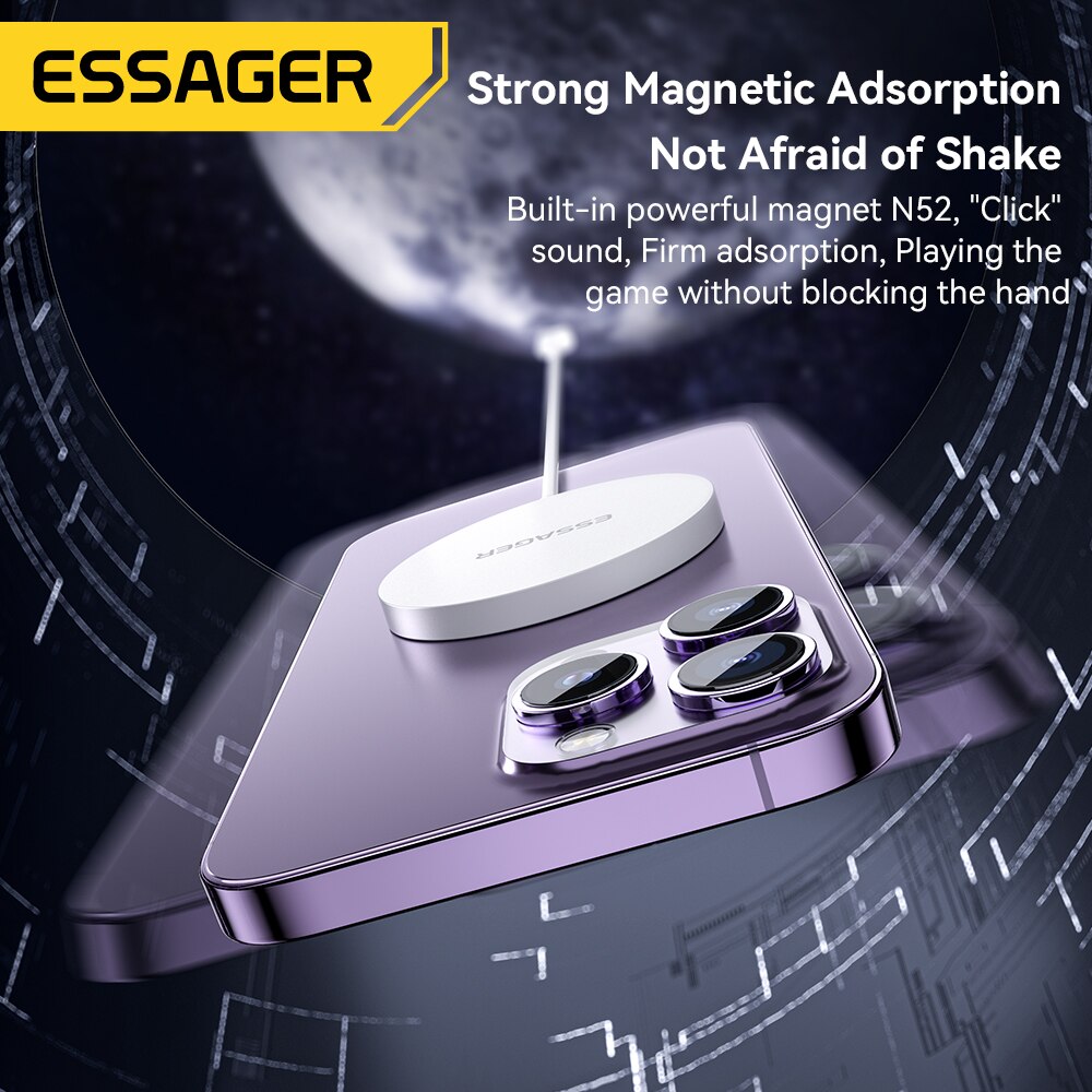 Essager 15W Carregadores Sem Fio Qi Magnéticos Carregamento Rápido para iPhone 14 13 12 Pro Max PD Carregamento Rápido Para Xiaomi Pad Adapter