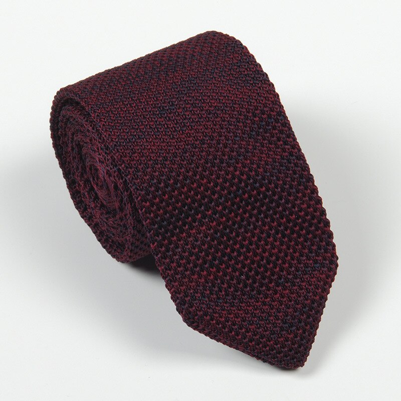 Cravate pour hommes 6-7cm à la | Cravate en laine décontracté, tricot sauvage, cravate pointue pour hommes, fête mariage marié, cravates quotidiennes, porter le cou: A2413