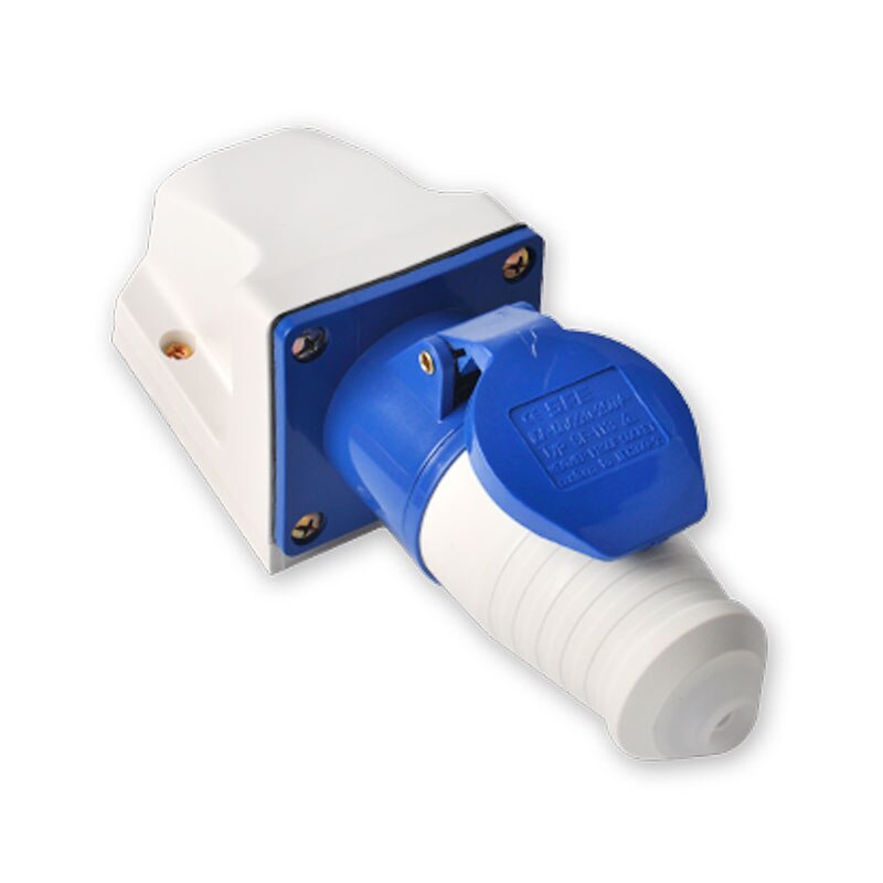 Industrial plug and socket connector three-phase electric 3 core / 4 core / 5 hole 16A waterproof explosion-proof