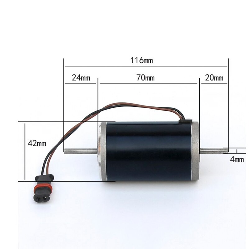 electric motor brushed dc motor fan motor replacement low noise motor for air parking heater truck car accessories brass 24V