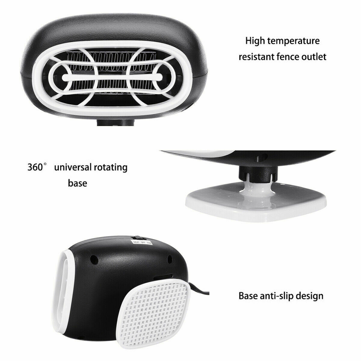12V 150W Car Heater 2in1 Auto Cigarette Lighter Heater Cooling Fan Windscreen Defroster Demister Warming Car Accessories