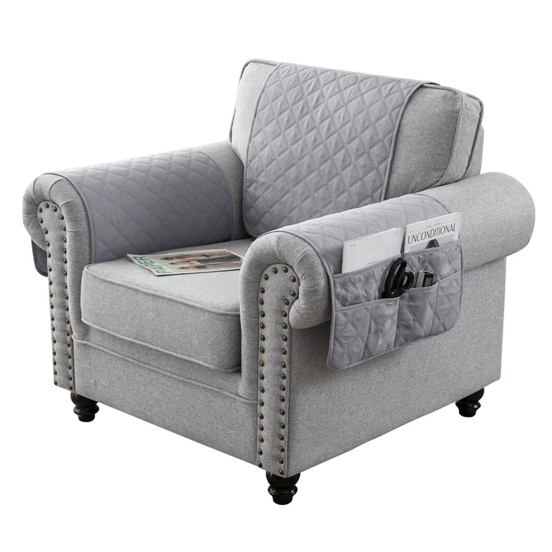 1impostato diviso Sedia reclinabile Bracciolo Copertura Antiscivolo Cani animale domestico Divano Bracciolo Asciugamano Poltrona Schienale Divano Coperture per Soggiorno: Agata rosso