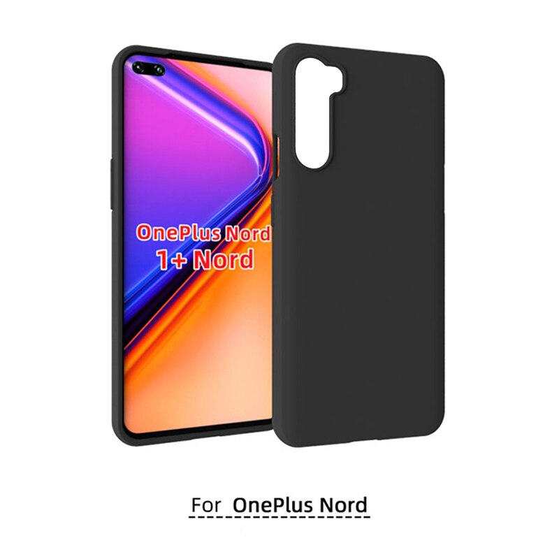 Funda de piel de grano de madera para OnePlus Nord, funda de teléfono tipo billetera para onda OnePlus Z One Plus Nord 5G 1 + Nord 6,44 pulgadas etui: Black TPU Case