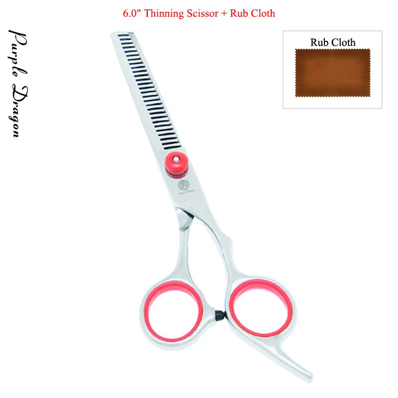 Purple Dragon 6.0" Dog Grooming Scissors Stainless Steel Pets Straight Curved Scissors Thinning Shears Dogs Hair Clippers B0001B: B0001B-03-60