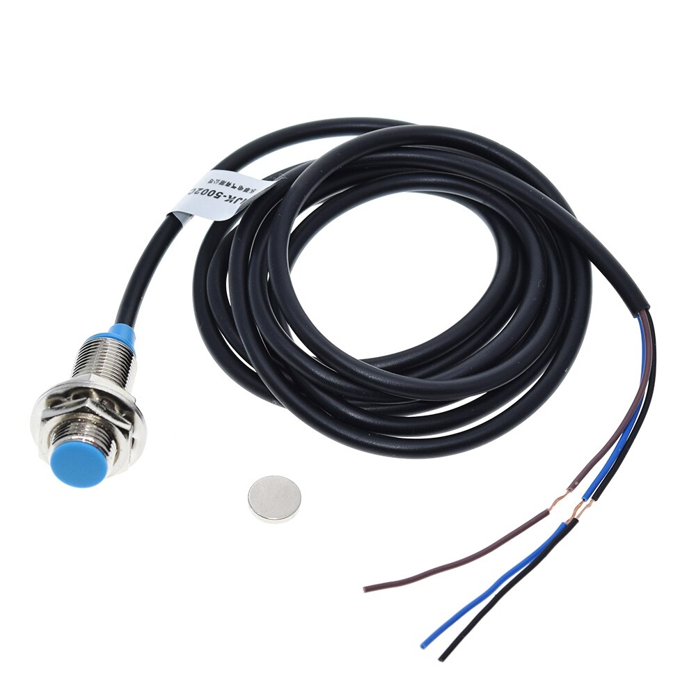 TZT NJK-5002C Hall Effect Sensor Proximity Switch NPN 3-Wires Normally Open + Magne for arduino