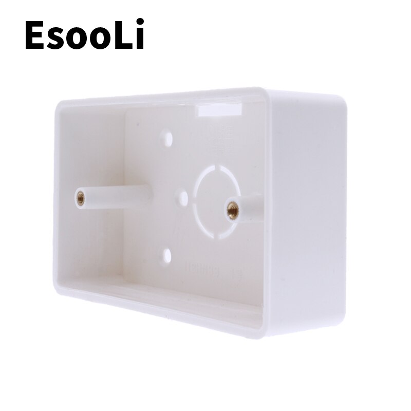 External Mounting Box 117mm*72mm*33mm for 118*72mm Touch Switch and USB Socket For Any Position of Wall Surface 5.0