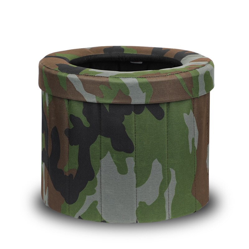 Draagbare Vouwen Wc Auto Wc Outdoor Mobiele Wc Volwassen Urine Zak Zelf Rijden Auto Mannen En Vrouwen commode Toiletbril: Small Round