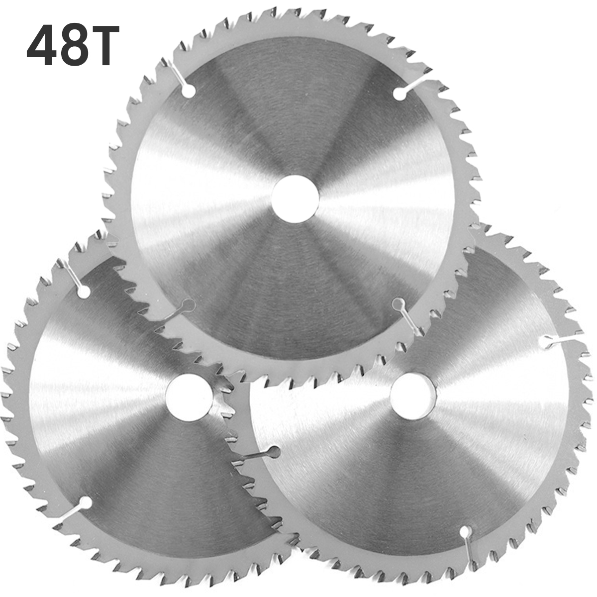 3Pcs 160Mm 48T Cirkelzaagblad Hout Snijden Wiel Disc Voor Metalen Spaanplaat Cutter Multitool Power Rotary tool Accessoires