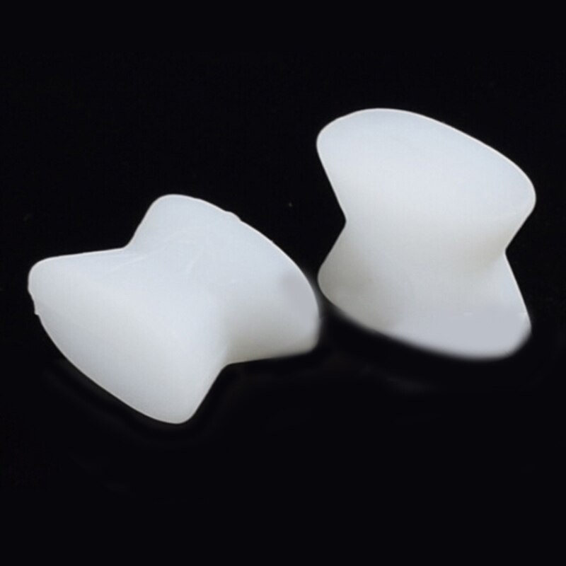 2Pcs Voeten Zorg Bone Duim Valgus Beschermer Siliconen Voet Vinger Teen Separator Bunion Regelaar Hallux Valgus Corrector Pedicure