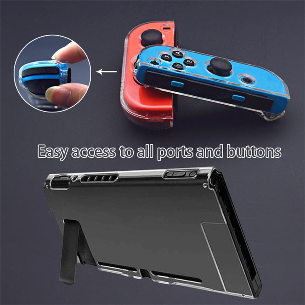 Detachable Crystal PC Transparent Case For Nintend Nintend Switch NS NX Cases Hard Clear Back Cover Shell Coque Ultra Thin Bag