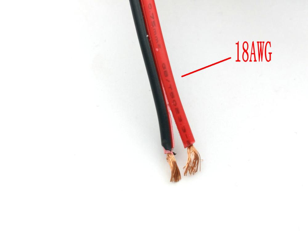 1 Reel 10M 18AWG (Black + Red) Zip Wire COPPER