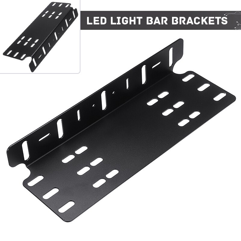 1pc Car Auto Number Plate Light Bracket Holder LED Driving Spot Licence Bar Mounts Headlight Fog Support Off Road SUV 4x4 Parts
