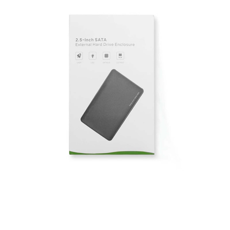 Boîtier de disque dur externe de 2.5 pouces, Sata III à USB type C pour disque dur/Ssd, Installation sans outil, prend en charge Uasp