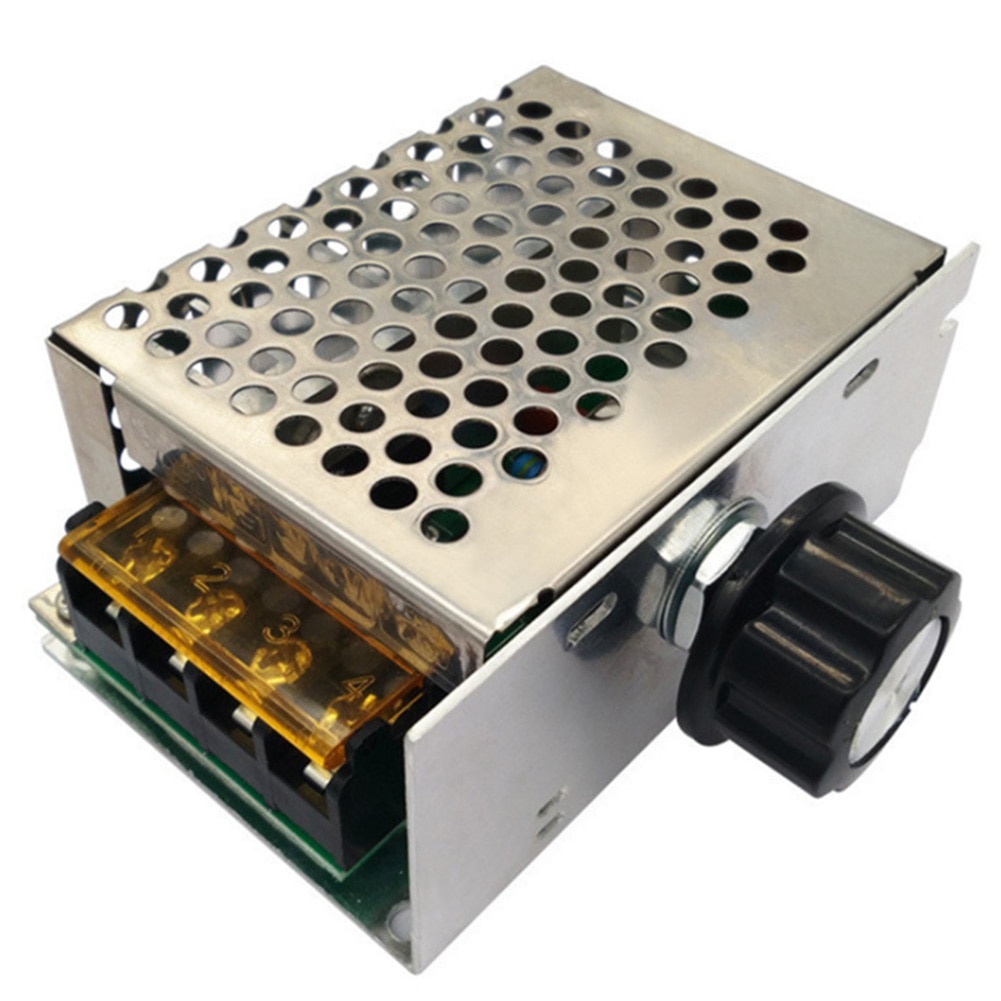 4000W 220V AC SCR Motor Speed Controller Module Voltage Regulator Temperature Dimmer for Electric Furnace Water Heater LED Light