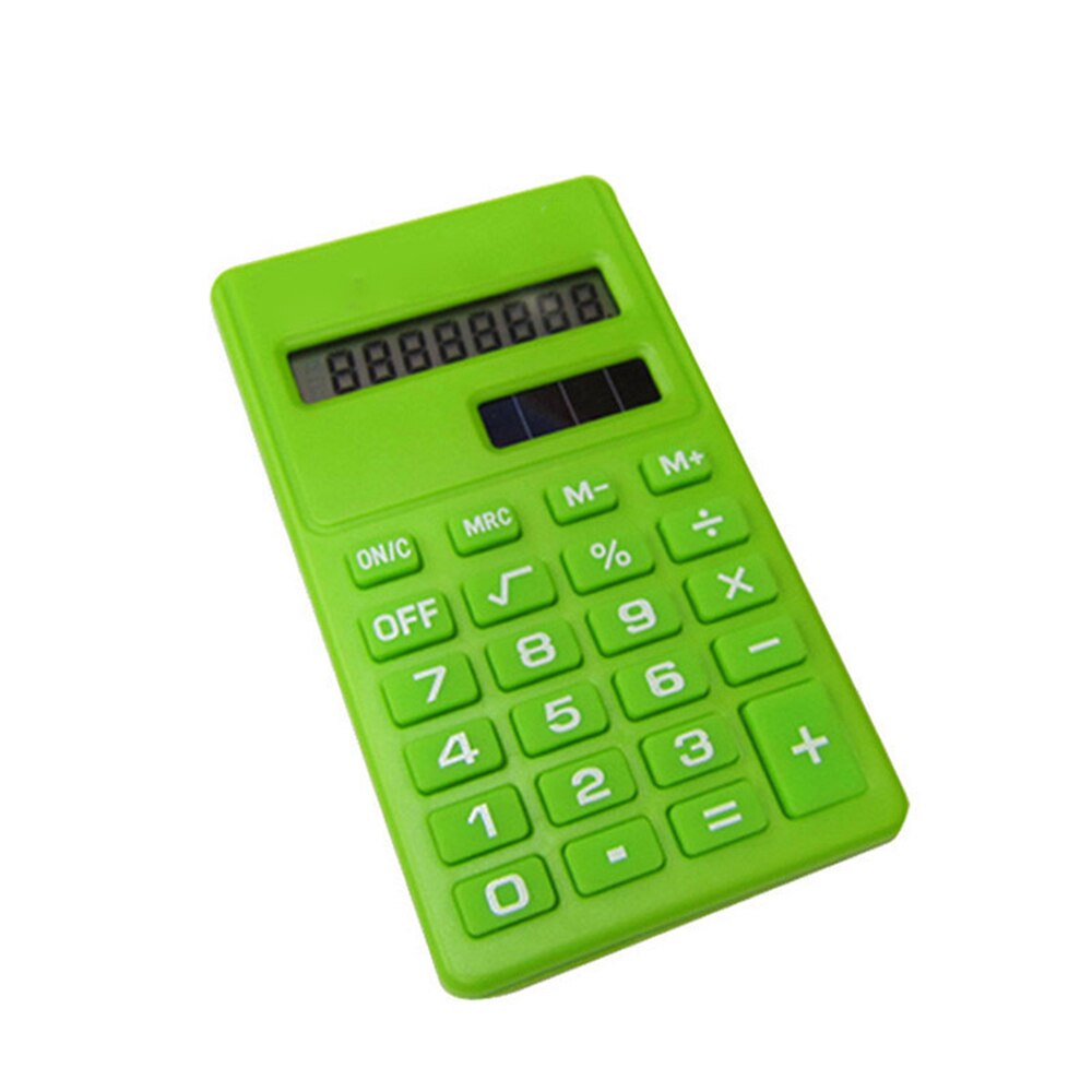 Portable Pocket Size Basic Calculator Mini Calculator 8 Digits Display Handheld for School Students Children Office Supplies