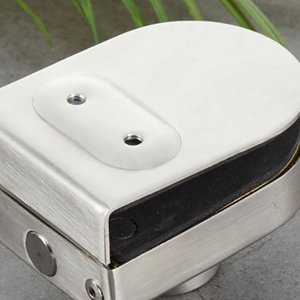 10-12mm Frameless Glass Door Lock No Need Drilling Safe Glass Display Cabinet Lock with Keys Stainless Steel Door Lock Buckle