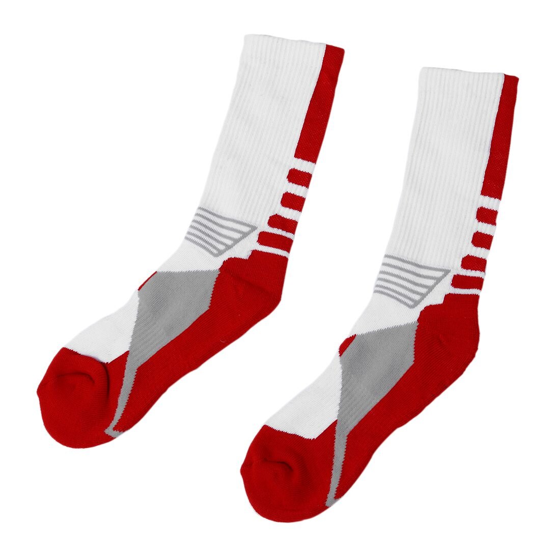 1 pari koripallosukat yleisurheilusukat ulkourheilusukat sukat (valkoiset)