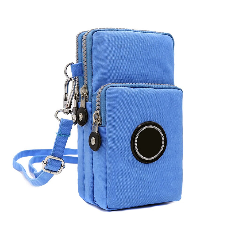 Women Messenger Crossbody Bag Wallet Handbag Phone Pouch Case Zipper Casual Shoulder Bag Purse B99: sky blue