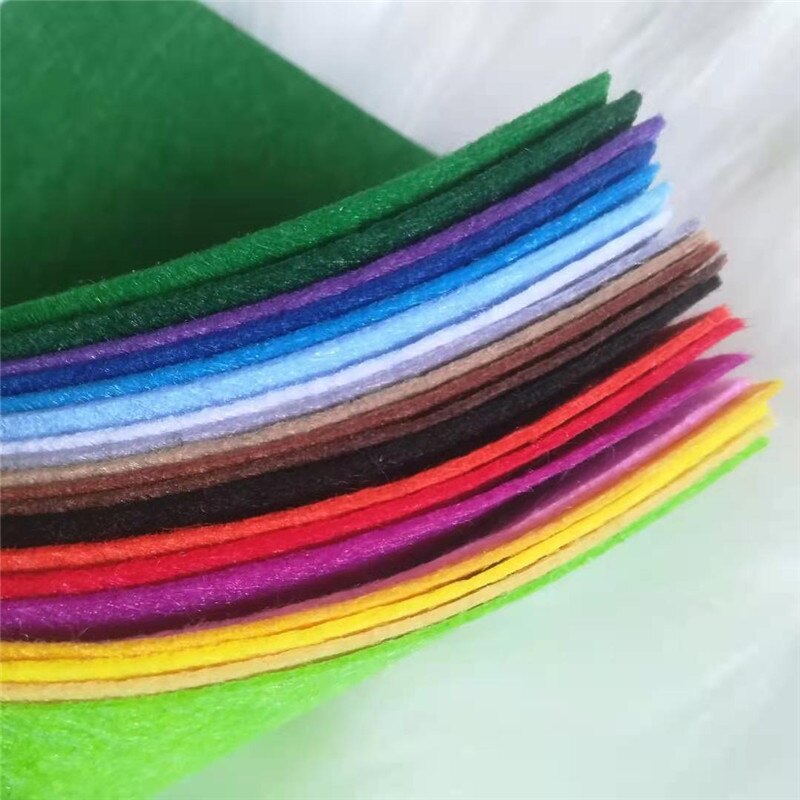 1 Set Felt Fabric Eco-friendly Non-Woven Patch Scrapbook Material DIY Crafts Christmas Felt Decorations Sewing Fabric