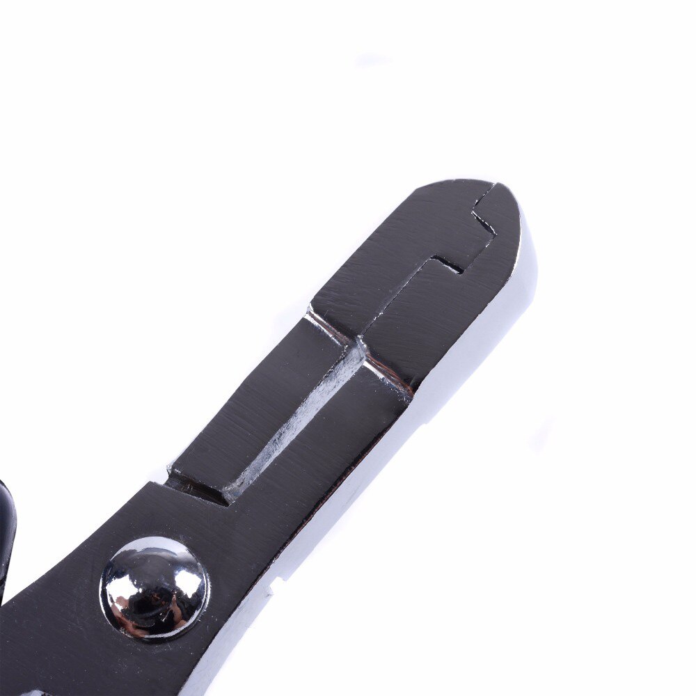 Alicates de pelo de acero inoxidable de 3 agujeros, herramientas de extensión de cabello Diy, alicates de tipo plano de ranura de 6mm, abrazadera para extensión de cabello
