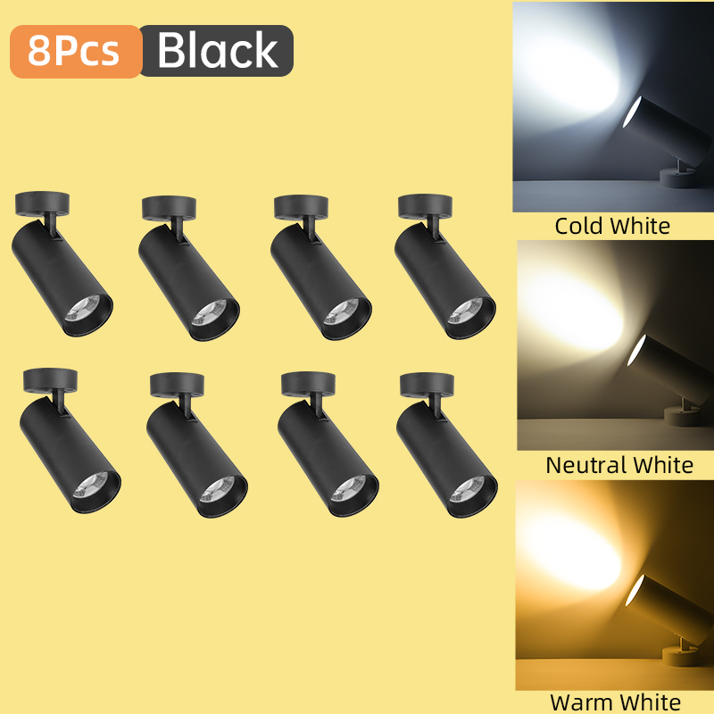 Led-spotlight i tak med 110-265v spotlights, dimbar led-downlight i tre färger, 12w/20w spotlights, hembelysning för kök