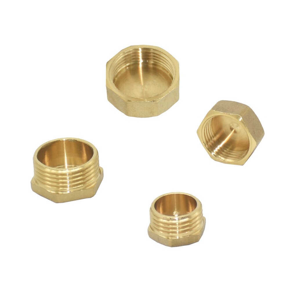 Brass Male 1/2 3/4 Inch Female Threaded End Connector Water Seal Pipe Repair Water Stop Connector Plug