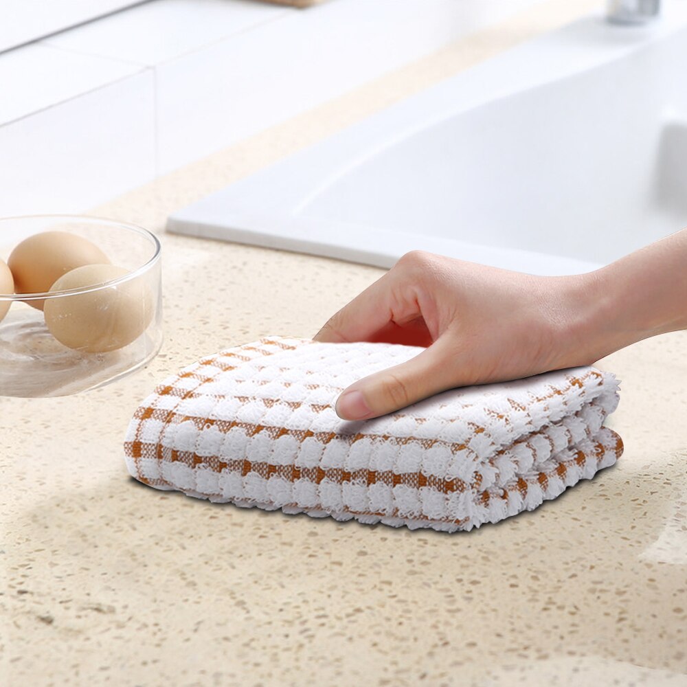 Serviettes de cuisine domestiques absorbant Thicke Super absorbant microfibre essuyer Table serviette de cuisine nettoyage vaisselle linge de lavage 27