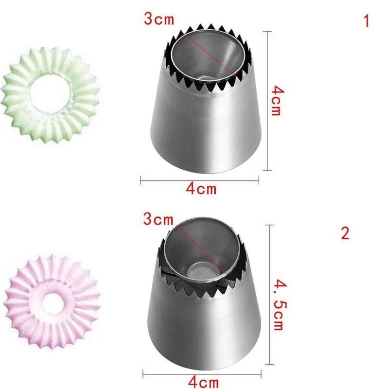 Sultan Buis Russische Gebak Tip Icing Piping Stainlessl Staal Nozzles Grote Icing Piping Nozzles Cupcake Bakken Accessoires: 1