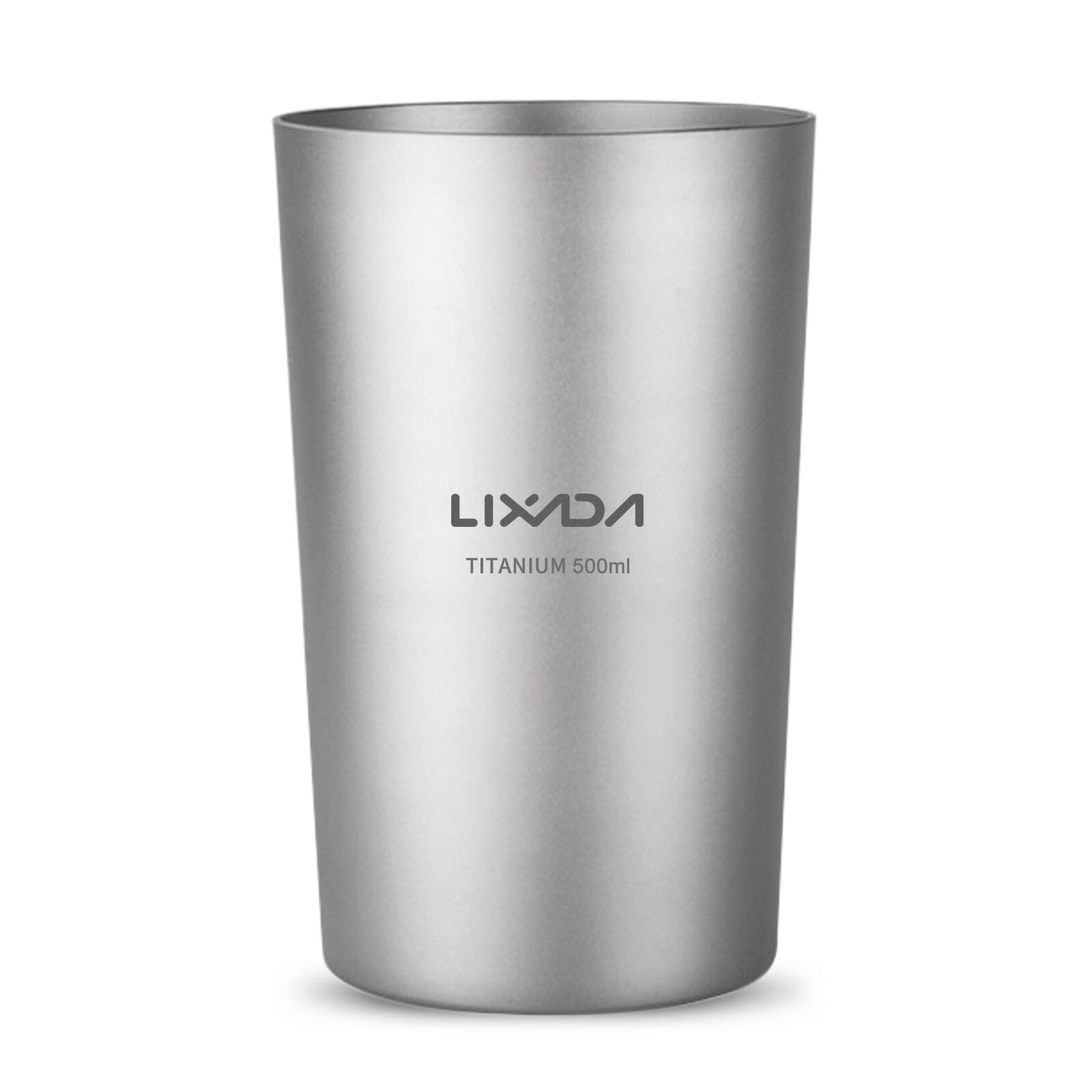 Lixada 300Ml/500Ml Dubbele Muur Titanium Bier Beker Sap Thee Water Cup Mok Voor Home Office Outdooor camping Wandelen Picknick
