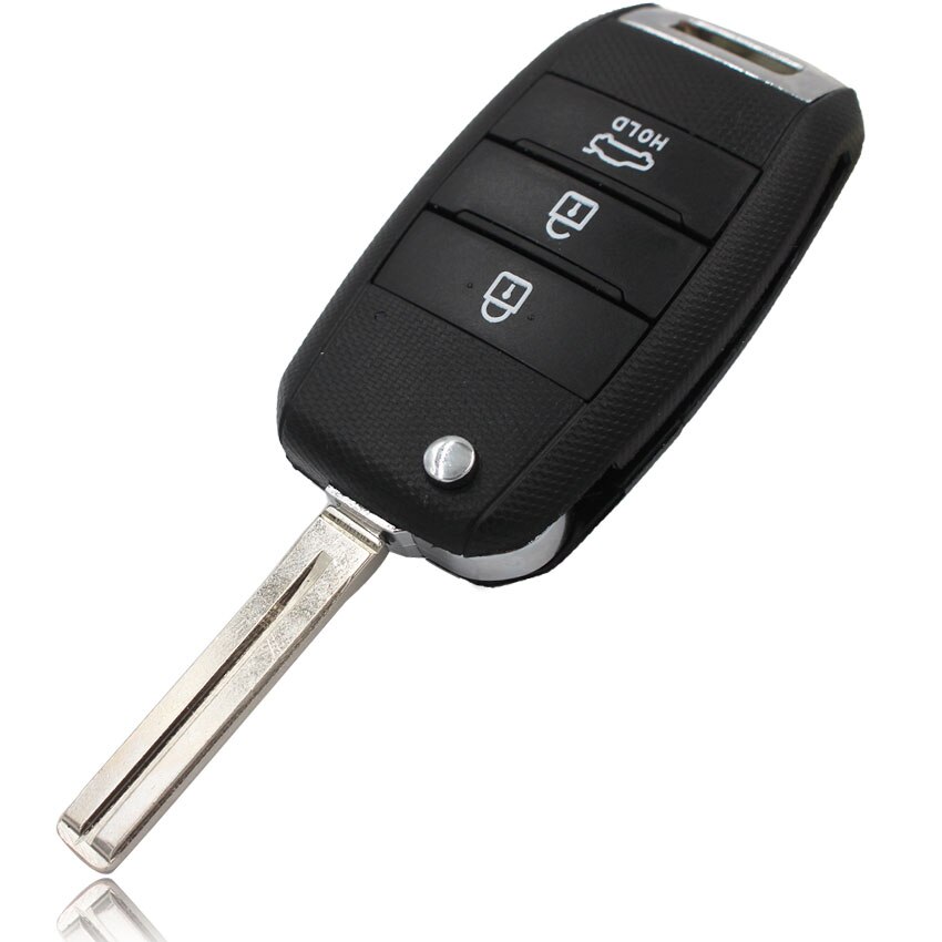 3/4 przyciski obudowa pilota z kluczykiem samochodowym pokrowiec kieszonka na zegarek dla KIA Rio optymizm Cerato Carens Sportage Sorento forte nie oszlifowany zabawka40 lub HYN14 ostrze: 3B muszla A blade