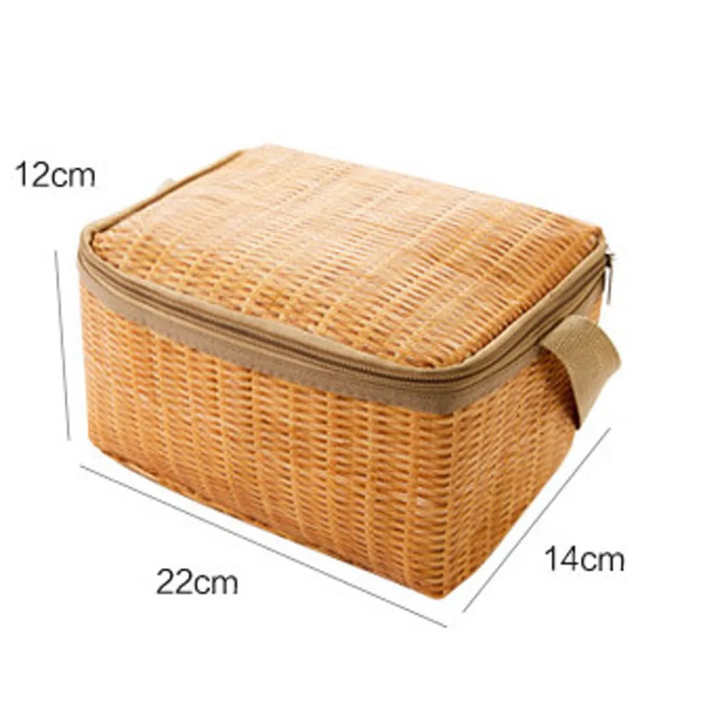Izolowany termicznie pojemnik na torbę Wodoodporna i izolacja termiczna Tote Bento Lunch Box Etui Torba na lunch Damska mała torba na lunch